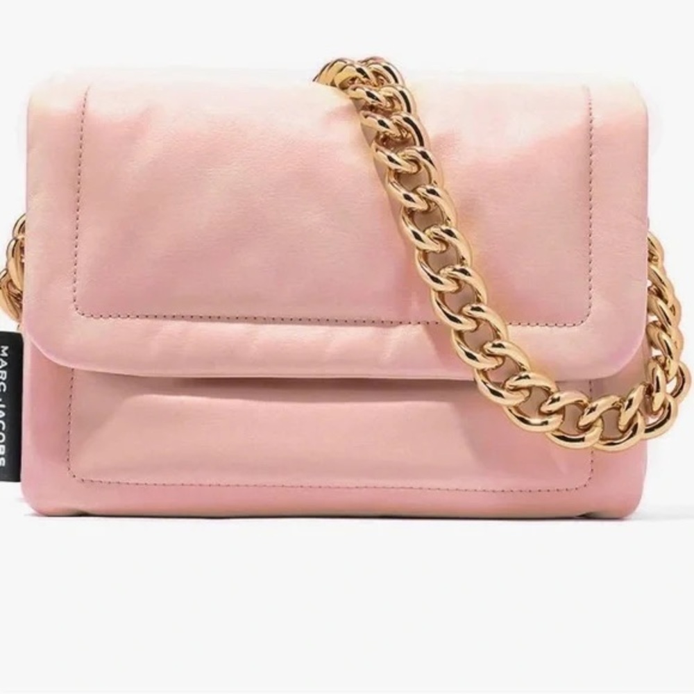 Marc Jacobs Peach Whip Chain Shoulder Pillow Bag